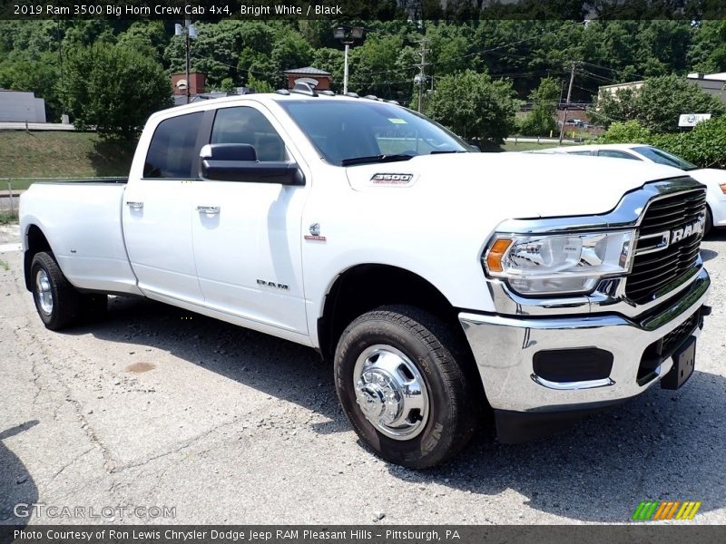 Bright White / Black 2019 Ram 3500 Big Horn Crew Cab 4x4