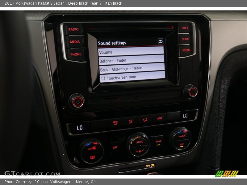Deep Black Pearl / Titan Black 2017 Volkswagen Passat S Sedan