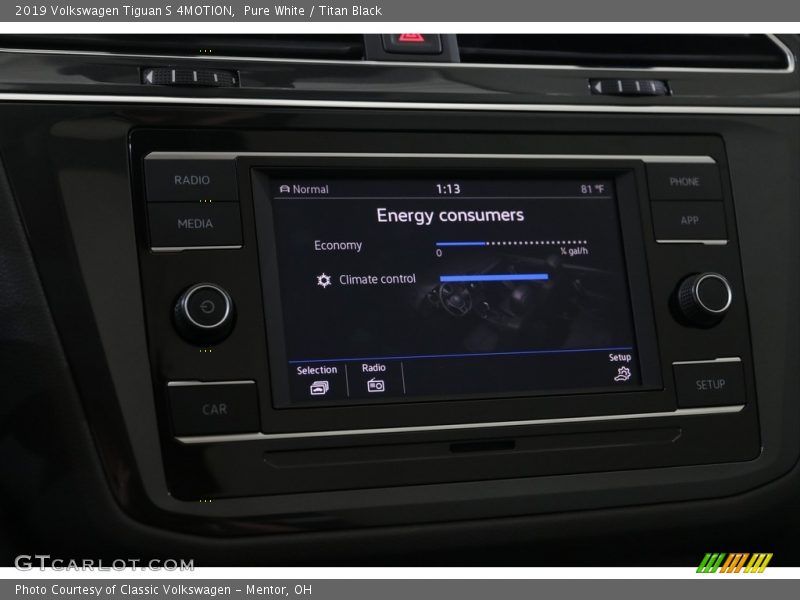 Pure White / Titan Black 2019 Volkswagen Tiguan S 4MOTION