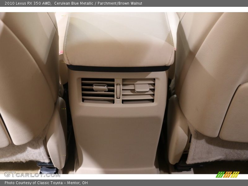 Cerulean Blue Metallic / Parchment/Brown Walnut 2010 Lexus RX 350 AWD
