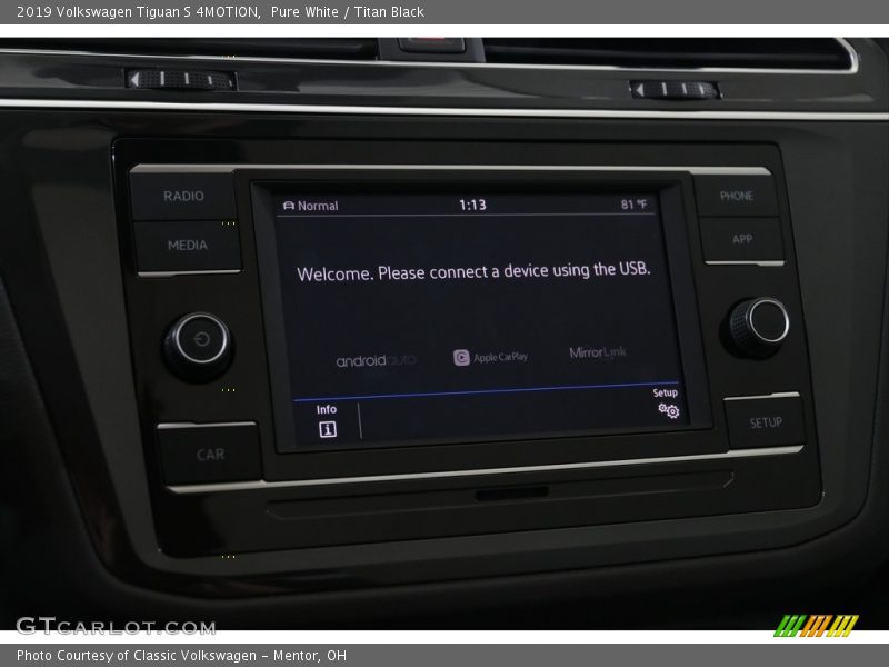 Pure White / Titan Black 2019 Volkswagen Tiguan S 4MOTION