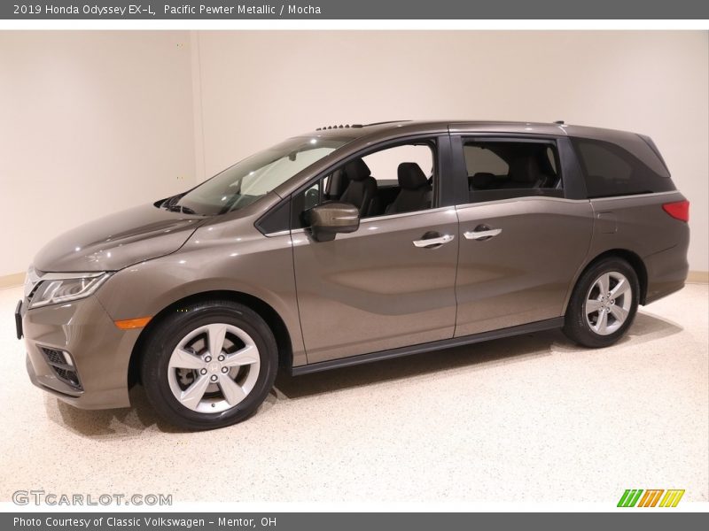 Pacific Pewter Metallic / Mocha 2019 Honda Odyssey EX-L