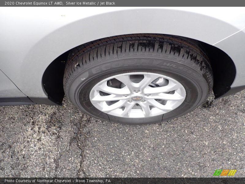 Silver Ice Metallic / Jet Black 2020 Chevrolet Equinox LT AWD