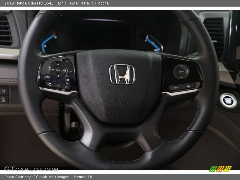 Pacific Pewter Metallic / Mocha 2019 Honda Odyssey EX-L