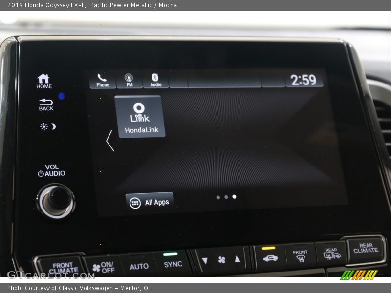 Pacific Pewter Metallic / Mocha 2019 Honda Odyssey EX-L