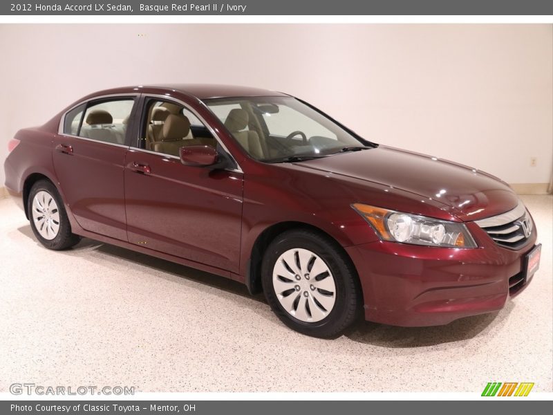 Basque Red Pearl II / Ivory 2012 Honda Accord LX Sedan