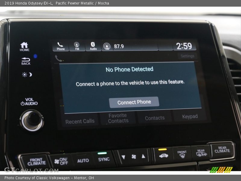 Pacific Pewter Metallic / Mocha 2019 Honda Odyssey EX-L