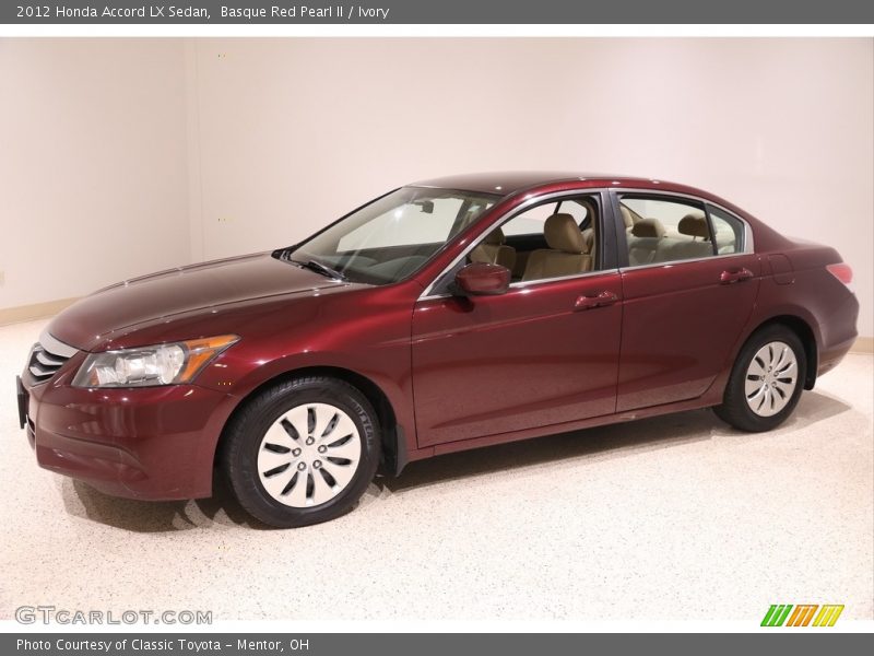 Basque Red Pearl II / Ivory 2012 Honda Accord LX Sedan