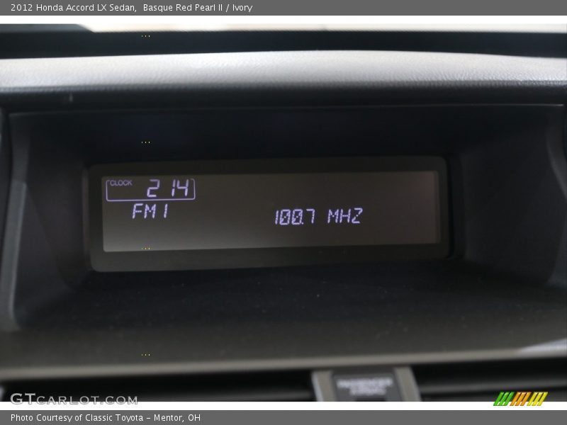 Basque Red Pearl II / Ivory 2012 Honda Accord LX Sedan