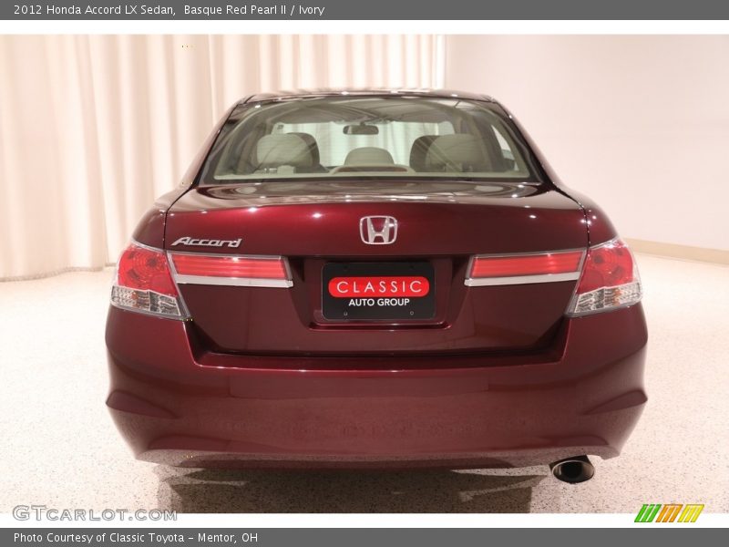 Basque Red Pearl II / Ivory 2012 Honda Accord LX Sedan