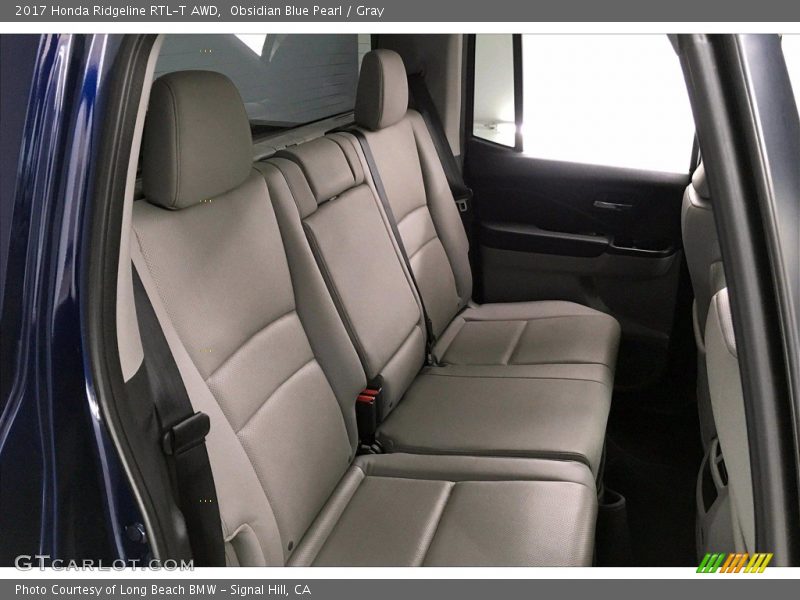 Obsidian Blue Pearl / Gray 2017 Honda Ridgeline RTL-T AWD