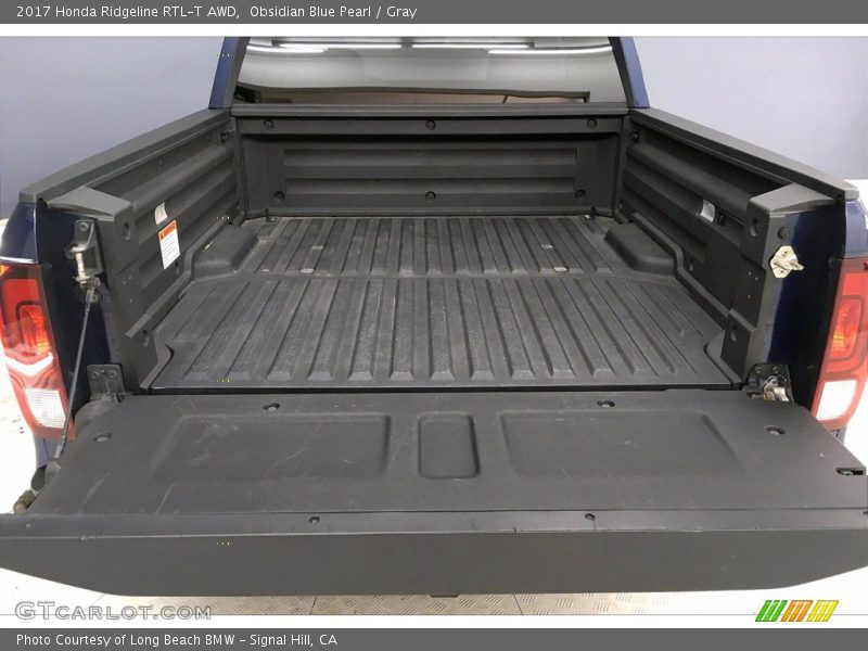 Obsidian Blue Pearl / Gray 2017 Honda Ridgeline RTL-T AWD