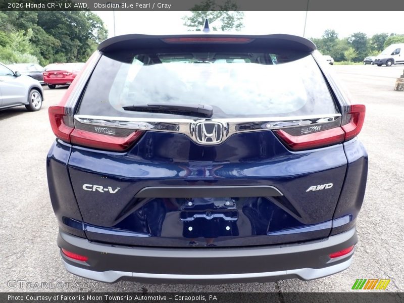 Obsidian Blue Pearl / Gray 2020 Honda CR-V LX AWD