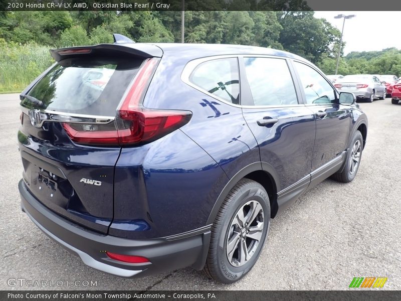 Obsidian Blue Pearl / Gray 2020 Honda CR-V LX AWD