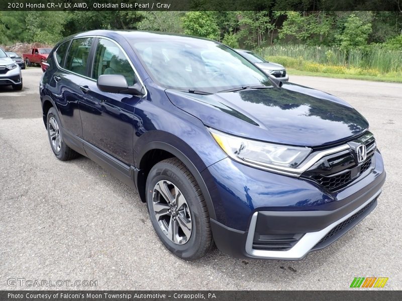 Obsidian Blue Pearl / Gray 2020 Honda CR-V LX AWD