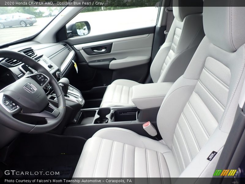 Obsidian Blue Pearl / Gray 2020 Honda CR-V LX AWD
