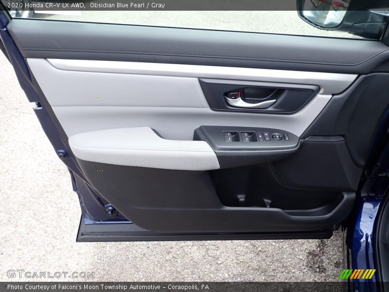 Obsidian Blue Pearl / Gray 2020 Honda CR-V LX AWD