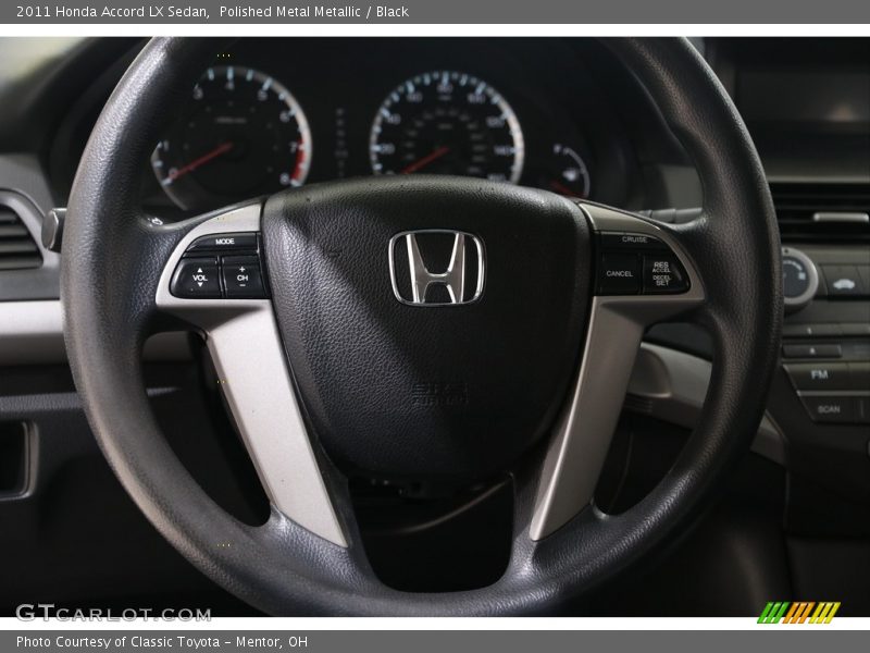 Polished Metal Metallic / Black 2011 Honda Accord LX Sedan