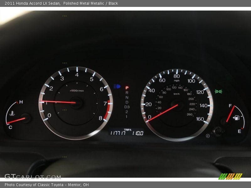 Polished Metal Metallic / Black 2011 Honda Accord LX Sedan