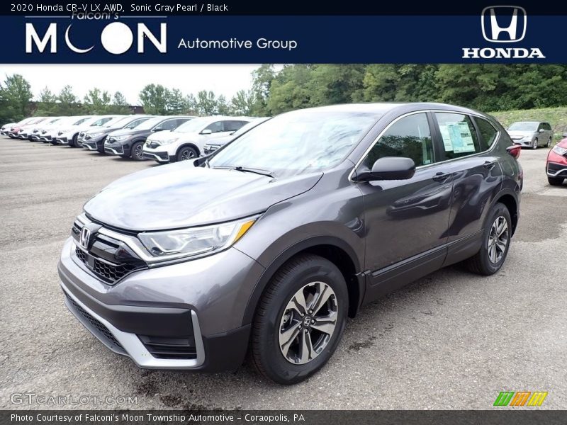 Sonic Gray Pearl / Black 2020 Honda CR-V LX AWD