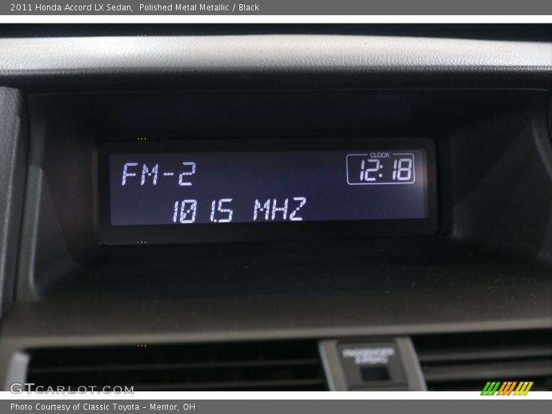 Polished Metal Metallic / Black 2011 Honda Accord LX Sedan