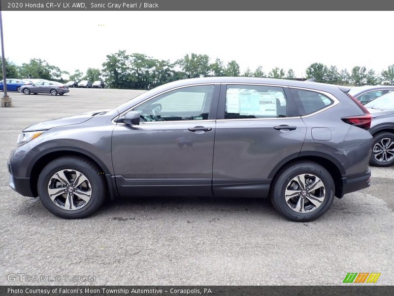 Sonic Gray Pearl / Black 2020 Honda CR-V LX AWD