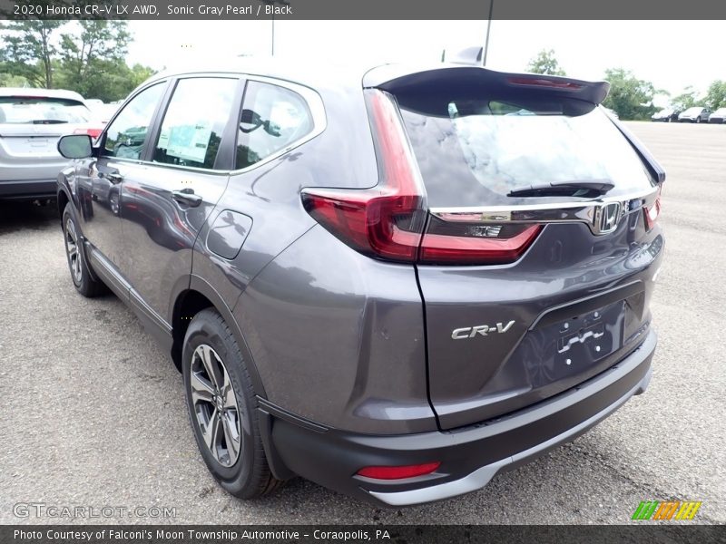 Sonic Gray Pearl / Black 2020 Honda CR-V LX AWD