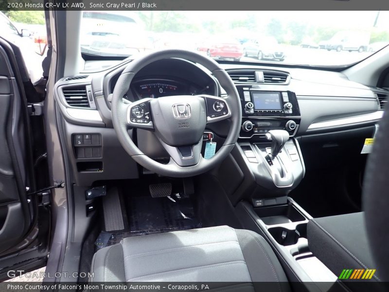 Sonic Gray Pearl / Black 2020 Honda CR-V LX AWD