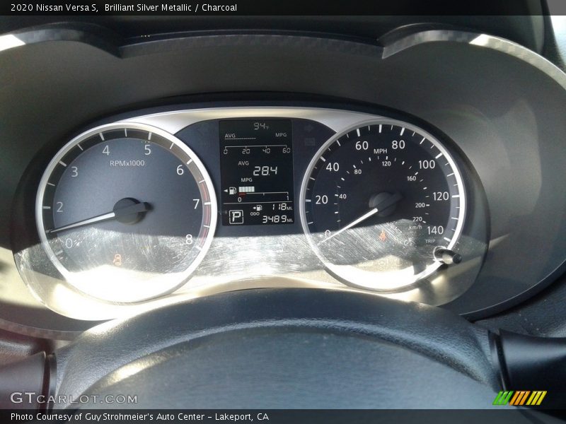 Brilliant Silver Metallic / Charcoal 2020 Nissan Versa S