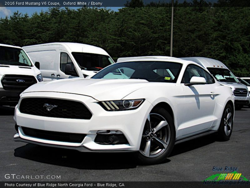 Oxford White / Ebony 2016 Ford Mustang V6 Coupe