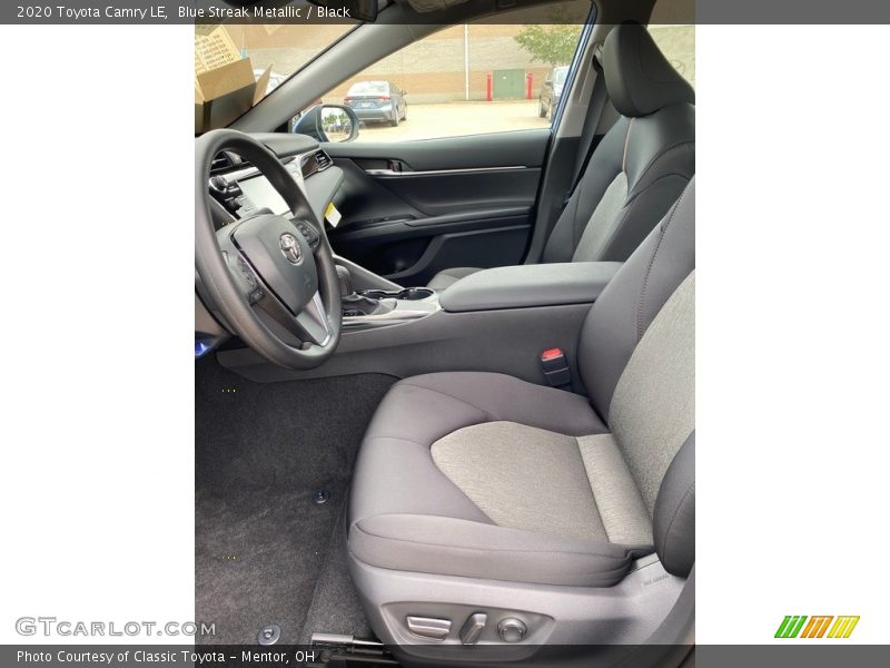 Blue Streak Metallic / Black 2020 Toyota Camry LE