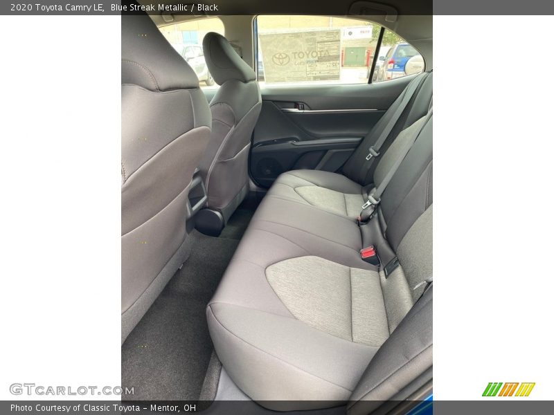 Blue Streak Metallic / Black 2020 Toyota Camry LE