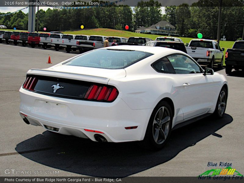 Oxford White / Ebony 2016 Ford Mustang V6 Coupe