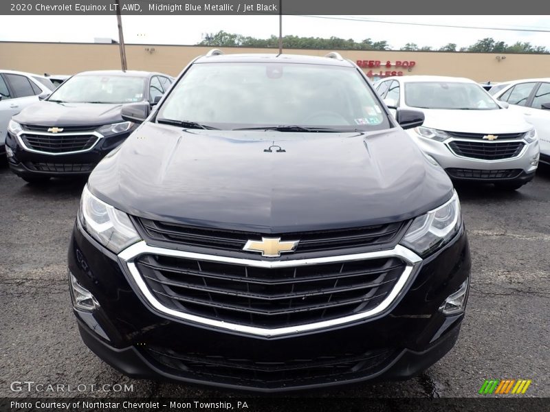 Midnight Blue Metallic / Jet Black 2020 Chevrolet Equinox LT AWD