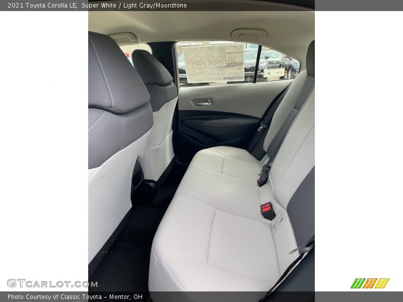 Super White / Light Gray/Moonstone 2021 Toyota Corolla LE