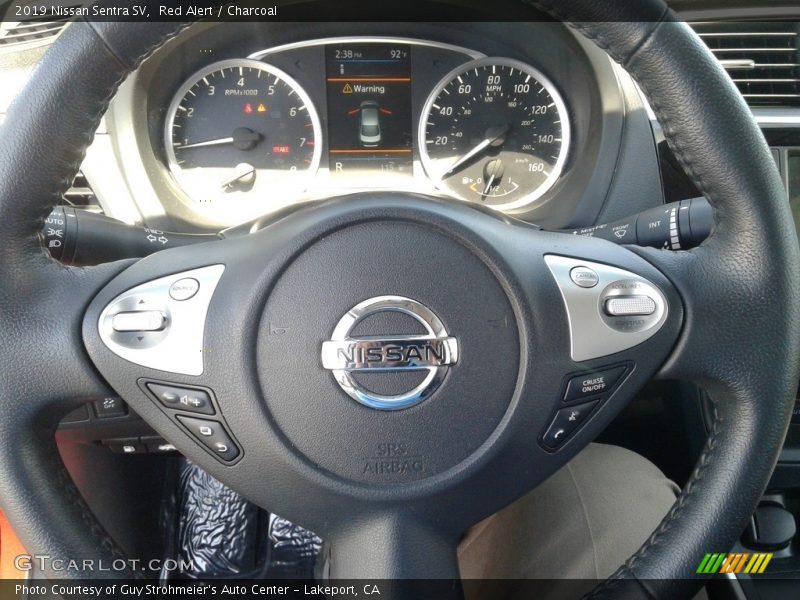 Red Alert / Charcoal 2019 Nissan Sentra SV