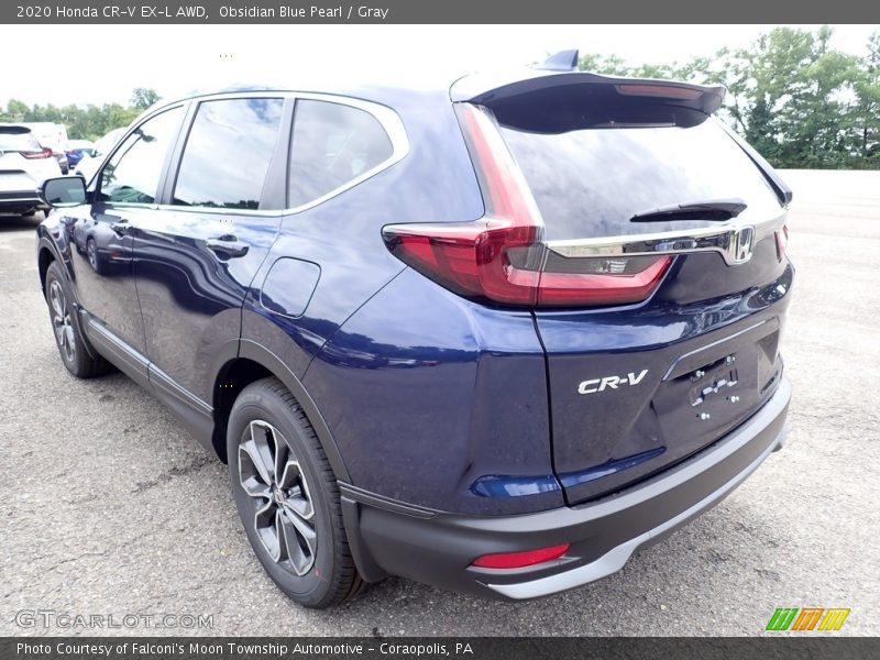 Obsidian Blue Pearl / Gray 2020 Honda CR-V EX-L AWD