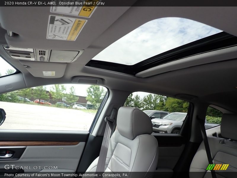 Obsidian Blue Pearl / Gray 2020 Honda CR-V EX-L AWD