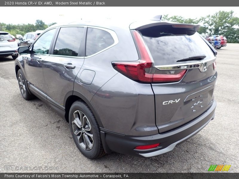 Modern Steel Metallic / Black 2020 Honda CR-V EX AWD