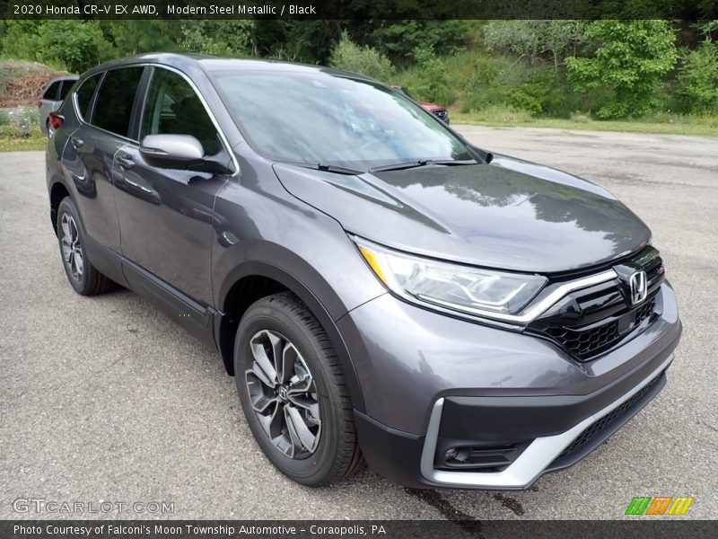 Modern Steel Metallic / Black 2020 Honda CR-V EX AWD