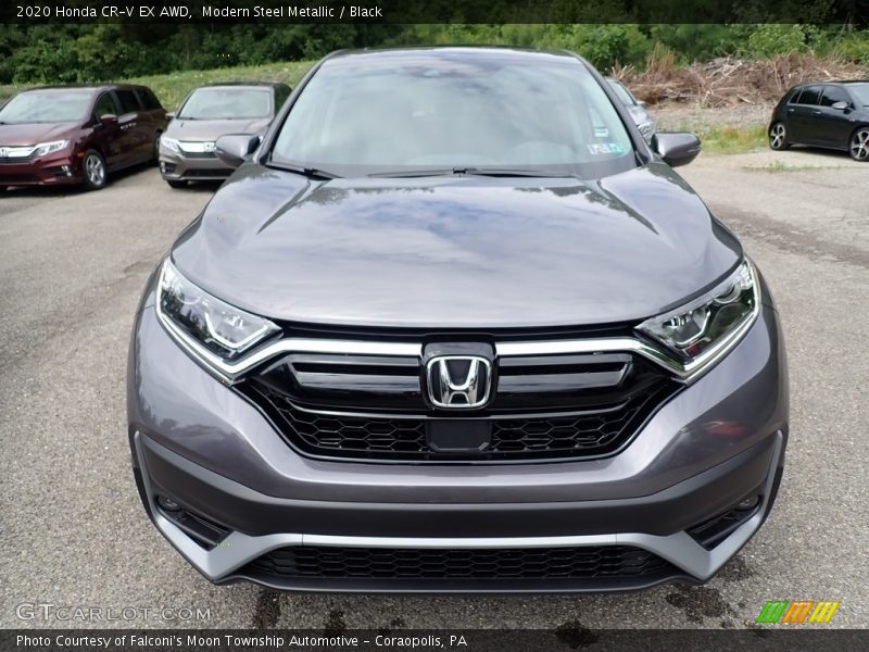 Modern Steel Metallic / Black 2020 Honda CR-V EX AWD