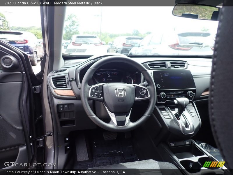 Modern Steel Metallic / Black 2020 Honda CR-V EX AWD