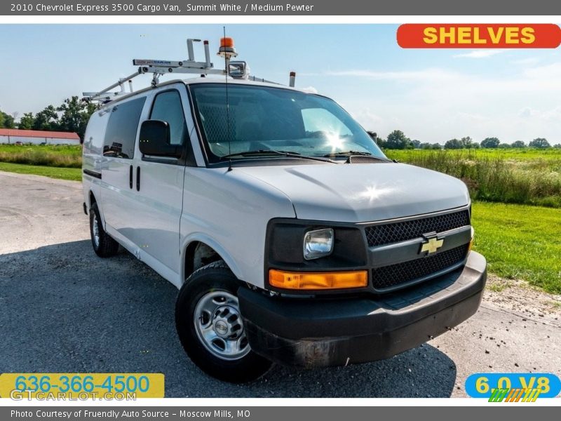 Summit White / Medium Pewter 2010 Chevrolet Express 3500 Cargo Van