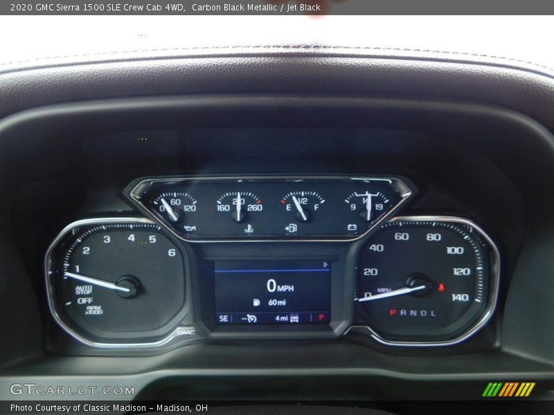 Carbon Black Metallic / Jet Black 2020 GMC Sierra 1500 SLE Crew Cab 4WD