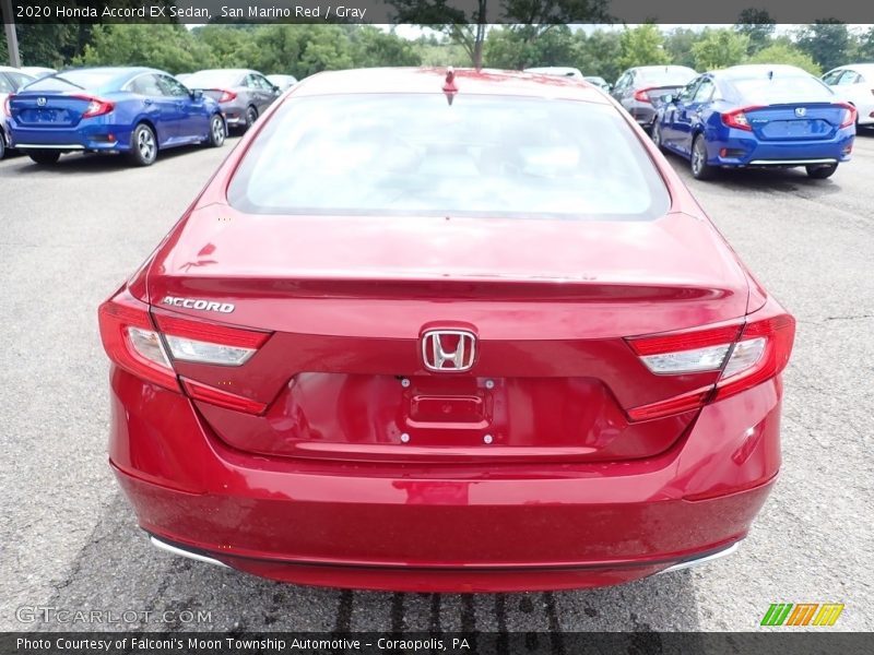 San Marino Red / Gray 2020 Honda Accord EX Sedan