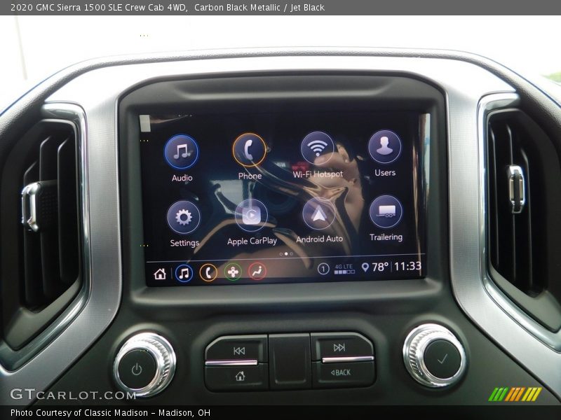 Carbon Black Metallic / Jet Black 2020 GMC Sierra 1500 SLE Crew Cab 4WD