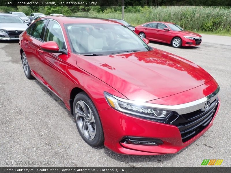 San Marino Red / Gray 2020 Honda Accord EX Sedan