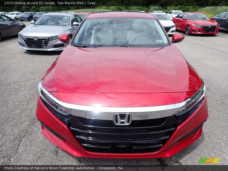 San Marino Red / Gray 2020 Honda Accord EX Sedan
