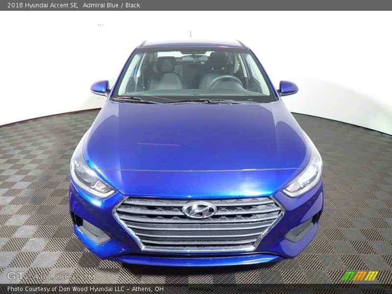 Admiral Blue / Black 2018 Hyundai Accent SE