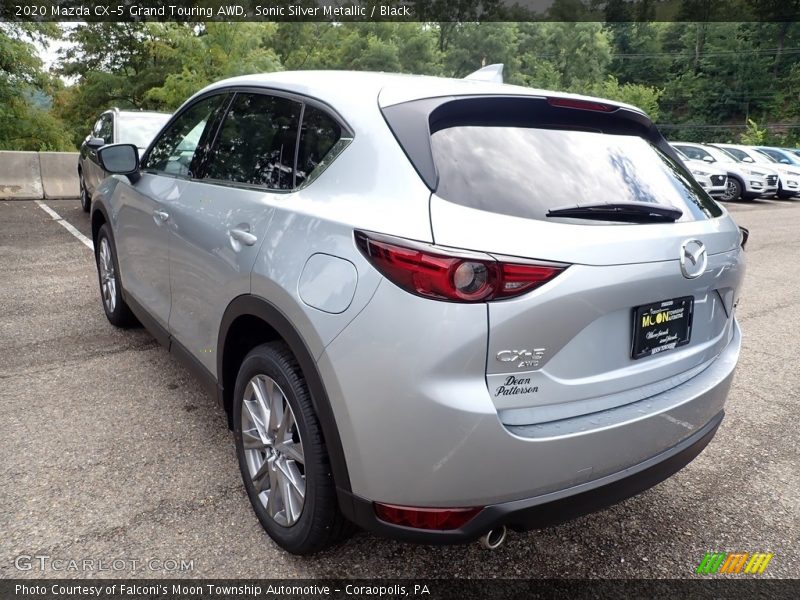 Sonic Silver Metallic / Black 2020 Mazda CX-5 Grand Touring AWD